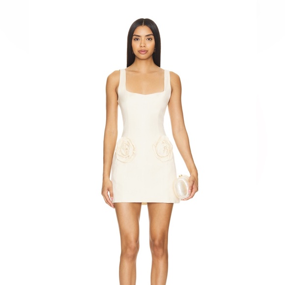 Lovers + Friends Robin Mini Dress in Sand Beige - Picture 1 of 4